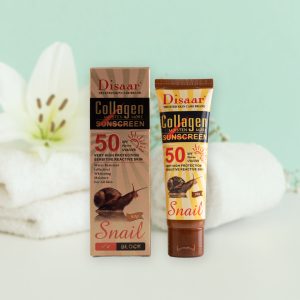 Protector solar facial con baba de caracol